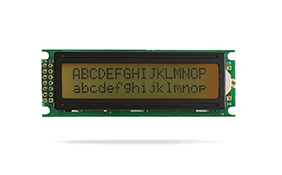 字符型車載液晶模塊JXD1602B黃綠屏橙光 字符型車載液晶模塊JXD1602B黃綠屏橙光